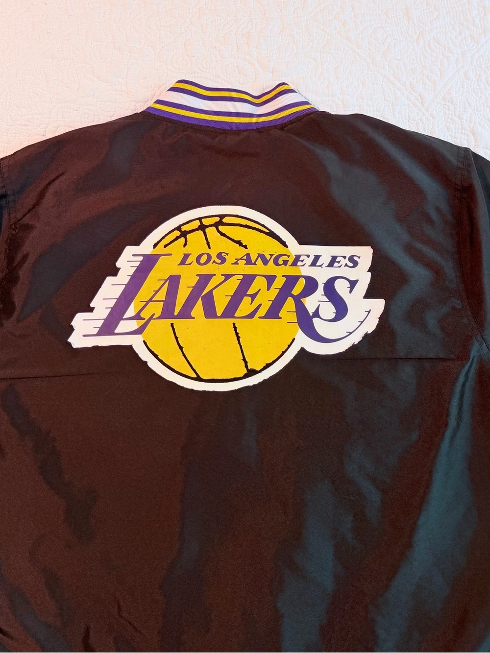 Los Angeles Lakers | Ultra Game NBA Varsity Bomber Jacket | Men’s Large